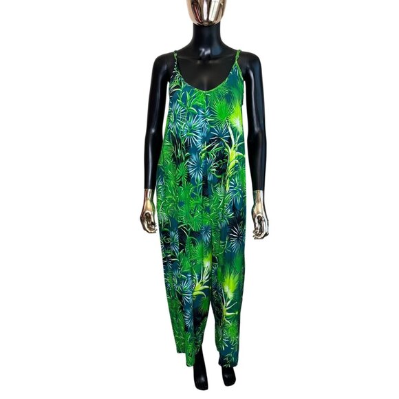 Tropical Green Jumpsuit - Picture 3 of 11
